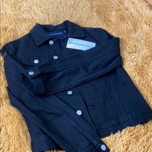 Black denim jacket